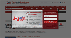 Desktop Screenshot of crossbordershopping.ca